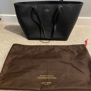 Like new condition navy Kate Spade structured bag